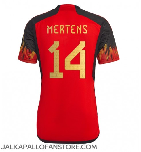 Belgia Dries Mertens #14 Kotipaita MM-kisat 2022 Lyhythihainen